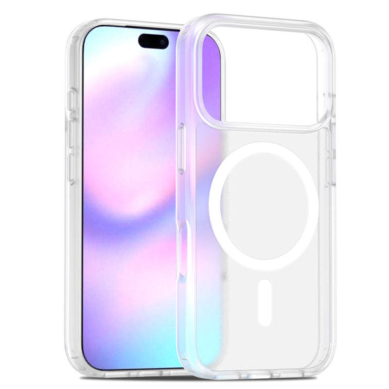 Magsafe Anti-drop Matte Translucent Case for iPhone 17 Pro Max Transparent