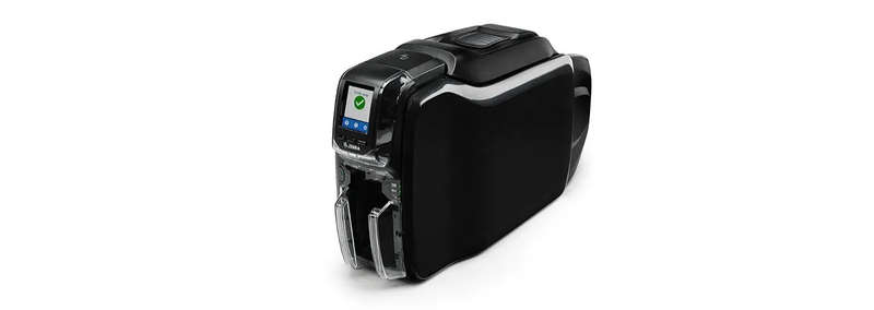 Zebra - Printer ZC350; Single Sided; UK/EU Cords; USB & Ethernet; Windows Driver