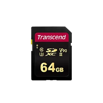 TRANSCEND 700S 64GB UHS-II U3 V90 CLASS 10 SDXC CARD - MLC