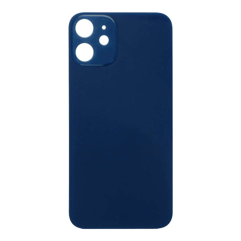 Battery Door with Adhesive for iPhone 12 Mini Small Hole Blue HQ
