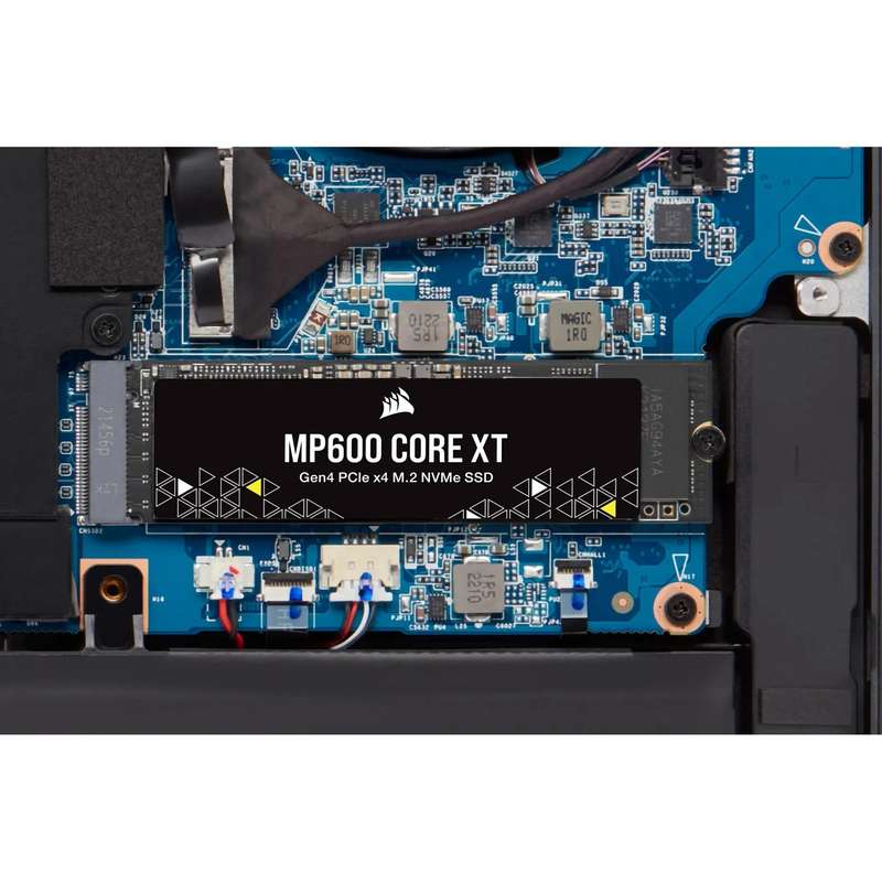 Corsair MP600 CORE XT 1TB NVMe PCIe M.2 SSD; Read Up To 5900MB/s; Write up to 5000MB/s.