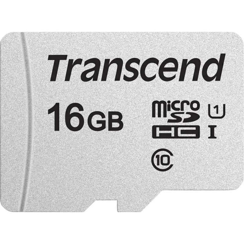 TRANSCEND 300S 16GB MICRO SD UHS-I U1 CLASS 10 READ 95 MB/S WRITE 45MB/S WITH SD ADAPTOR