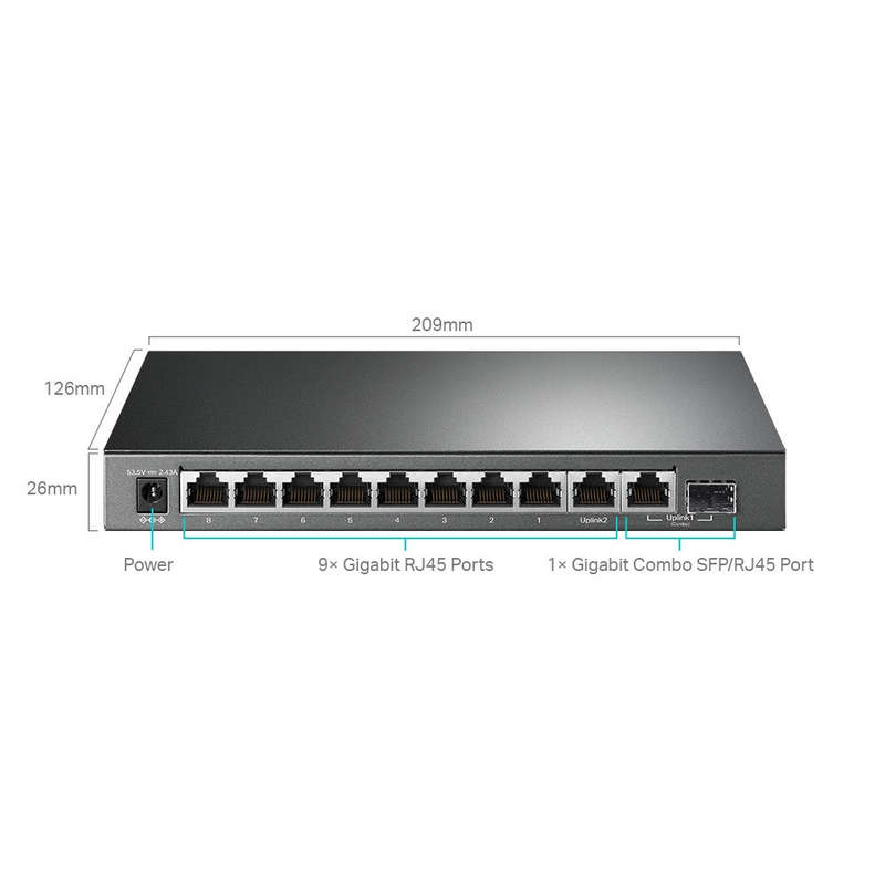 TP-Link 10-Port Gigabit PoE+ Easy Smart Switch