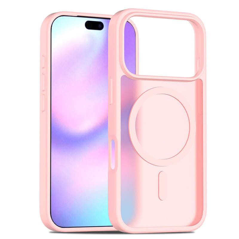 Magsafe Anti-drop Matte Translucent Case for iPhone 17 Pro Max Pink