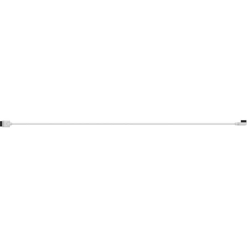 CORSAIR iCUE LINK Cable; 1x 600mm with Straight/Slim 90° connectors; White