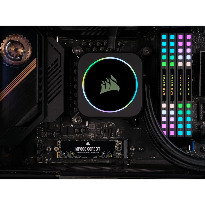 Corsair MP600 CORE XT 1TB NVMe PCIe M.2 SSD; Read Up To 5900MB/s; Write up to 5000MB/s.