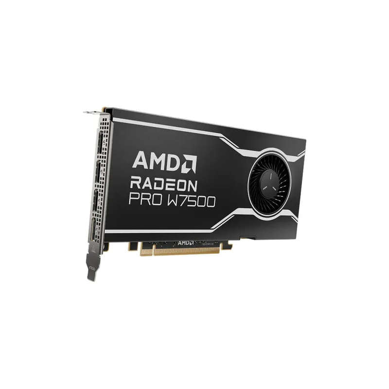 AMD Radeon Pro W7500 - Graphics card - Radeon Pro W7500 - 8 GB GDDR6 - PCIe 4.0 x8 - 4 x DisplayP...