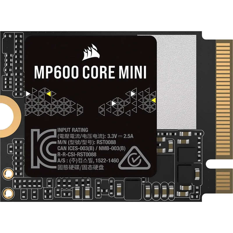 Corsair MP600 MINI (2230) 2TB M.2 NVMe PCIe Gen. 4 x4 SSD; Read Up To 5000MB/s; Write up to 3800MB/s