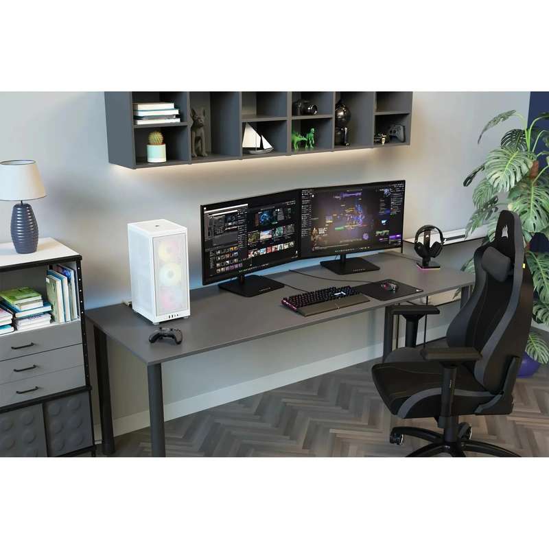 iCUE 2000D RGB AIRFLOW White Mini-ITX PC Case; 3x 2.5'' Drive Bays; Up to 360mm Radiator compatib...