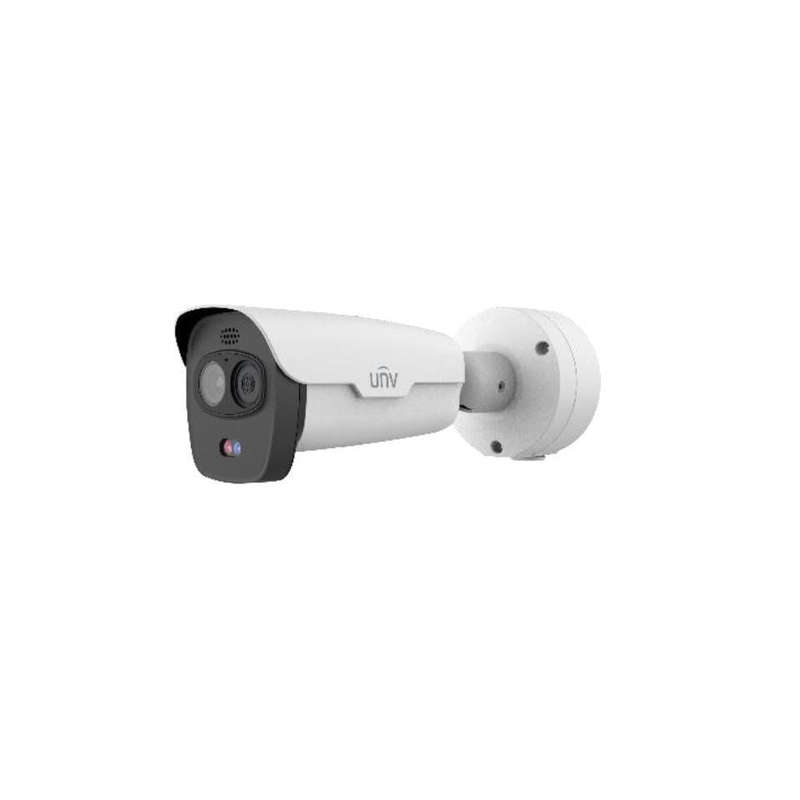 UNV - H.265 - 4MP LightHunter Dual-spectrum Thermal Network Bullet Camera -smoke, fire &amp; Temp