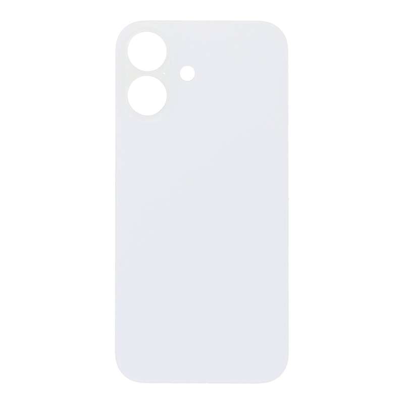 Battery Door with Adhesive for iPhone 16 Plus Small Hole White without Logo OEM
