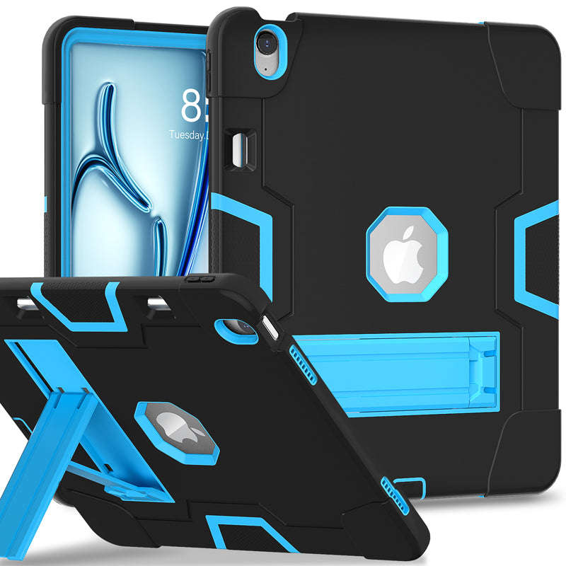 Dual Color Robot B Version Case for iPad Air 13 2024/Air 13 2025 Black+Blue