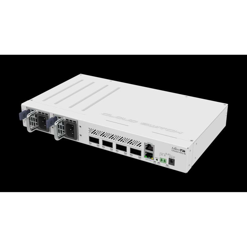 MikroTik CRS504-4XQ-IN, 4 x 100G QSFP28, 1 x RJ45 Serial console port