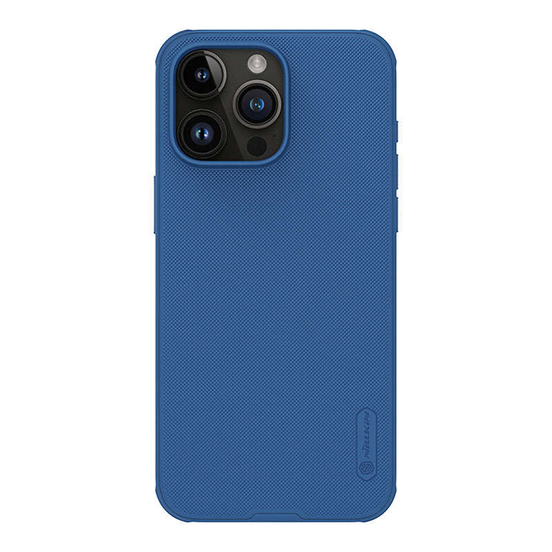 NILLKIN Super Frosted Shield Pro Case for iPhone 15 Pro Max Blue