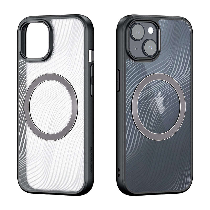 DUX DUCIS Aimo Mag Series Magnetic Matte Anti-drop TPU + PC Case for iPhone 15 Plus Black