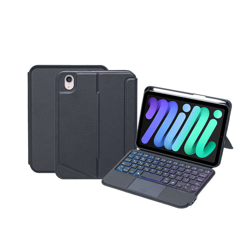 TPU Case with Detachable Keyboard & Keyboard Backlight & Trackpad & Pen Slot for iPad Mini 6 2021...