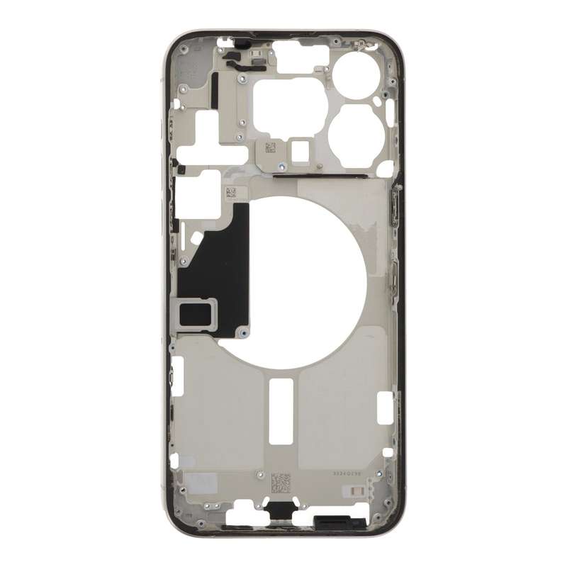 Middle Frame with Side Buttons for iPhone 15 Pro Max A2849 USA Version White Titanium OEM