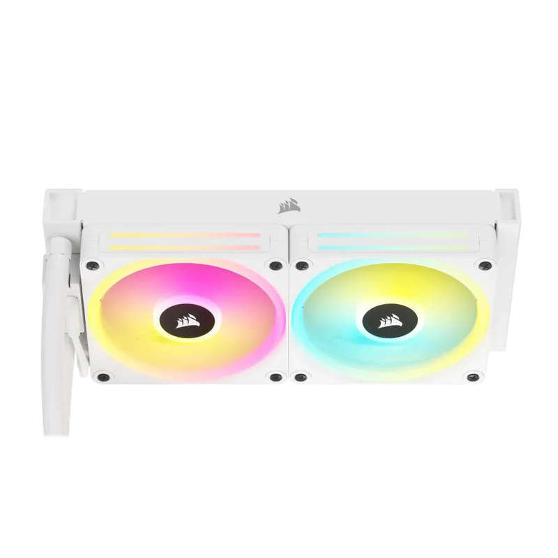 Corsair iCUE LINK H100i RGB Liquid CPU Cooler - QX120 RGB Fans - White - 240mm Radiator - Fits In...