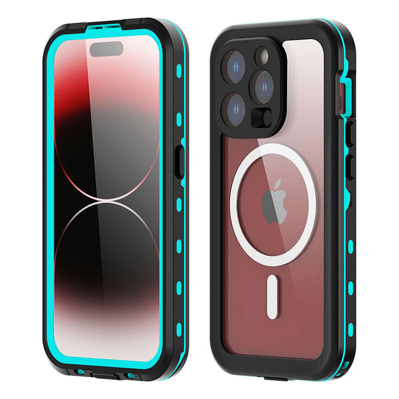 Redpepper IP68 Waterproof Shockproof Case for iPhone 15 Pro Blue