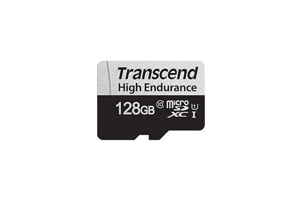 TRANSCEND 350V 128GB HIGH ENDURANCE MICRO SD UHS-I  U1 CLASS10 - READ 100 MB/S - WRITE 45MB/S -  ...