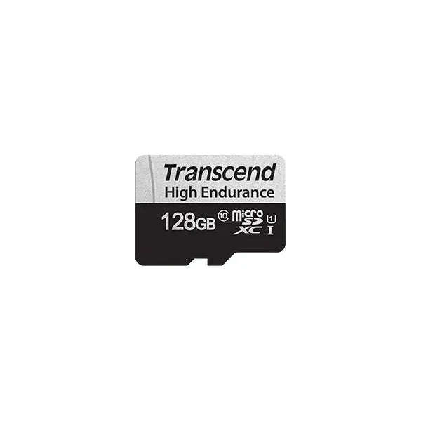 TRANSCEND 350V 128GB HIGH ENDURANCE MICRO SD UHS-I  U1 CLASS10 - READ 100 MB/S - WRITE 45MB/S -  ...