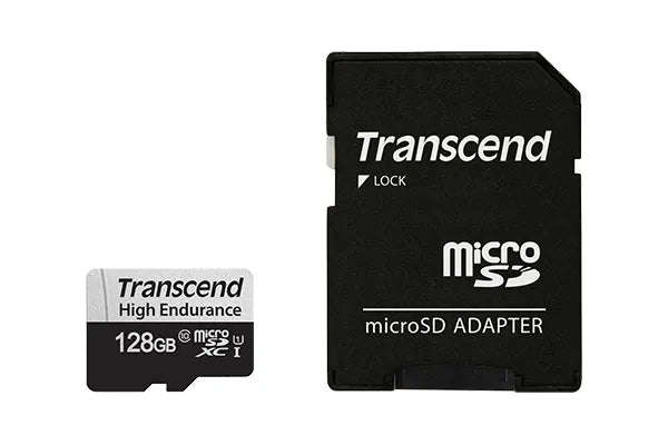 TRANSCEND 350V 128GB HIGH ENDURANCE MICRO SD UHS-I  U1 CLASS10 - READ 100 MB/S - WRITE 45MB/S -  ...