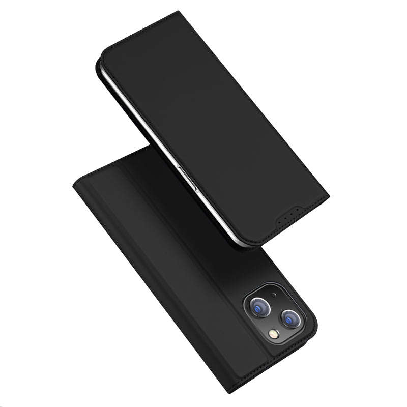 DUX DUCIS Skin Pro Series Magnetic Horizontal Flip Leather TPU + PU Case for iPhone 15 Black
