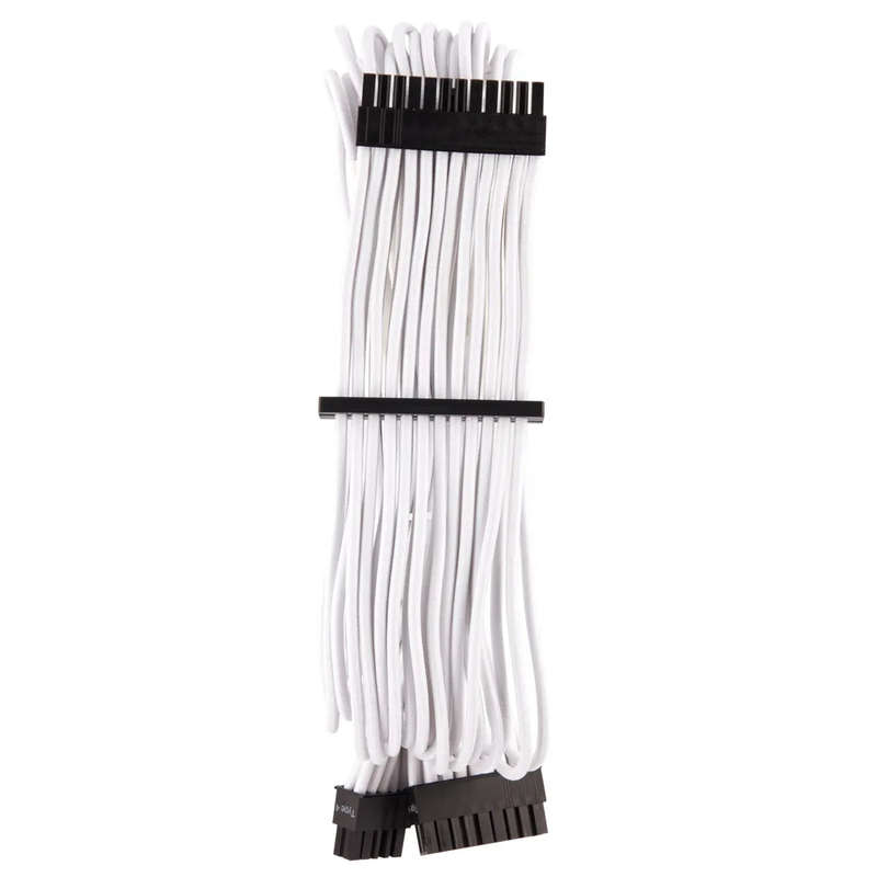 Corsair Premium Individually Sleeved White PSU Cable Kit Starter Package