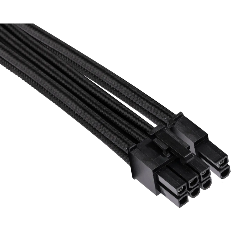 Corsair Premium Individually Sleeved PCIe Cables (Single Connector) Type 4 Gen 4  Black