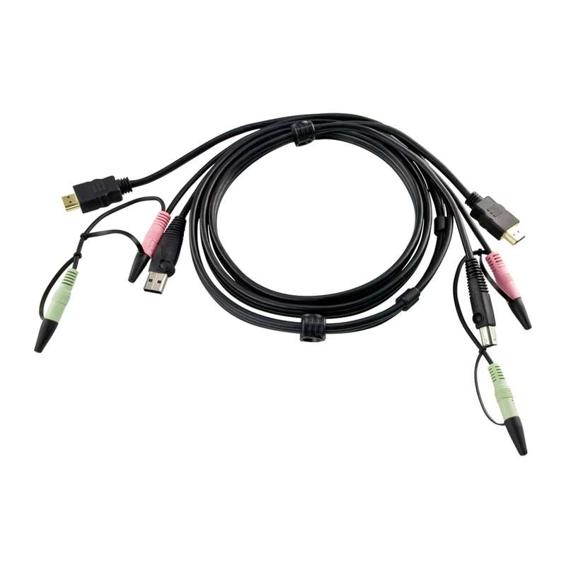 ATEN 1.8M USB HDMI KVM Cable with Audio