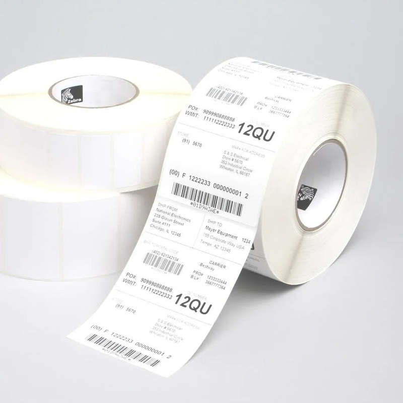 Zebra Label; Paper; 102x203mm; Thermal Transfer; Z-Perform 1000T; Uncoated; Permanent Adhesive; 7...