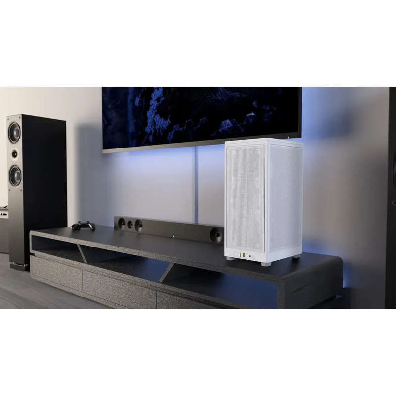 2000D AIRFLOW White Mini-ITX PC Case; 3x 2.5'' Drive Bays; Up to 360mm Radiator compatible