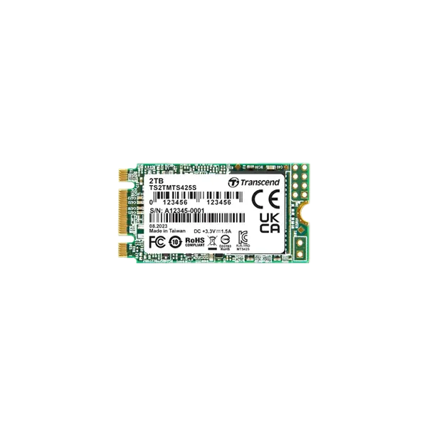 TRANSCEND 2 TB MTS425S M.2 SATA 3 2242 SSD 3D NAND - CACHELESS