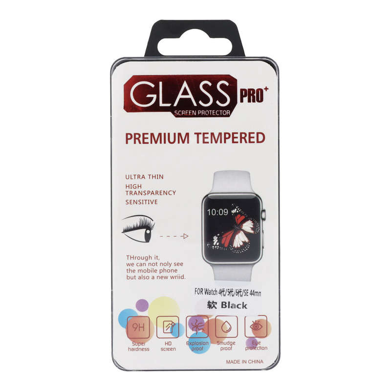 5D Soft Full Screen Tempered Glass Screen Protector for Apple Watch Series 4 44mm/Series 5 44mm/S...