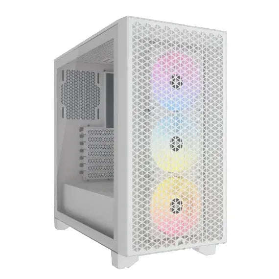 3000D RGB AIRFLOW White Mid-Tower PC Case; 2x 3.5'' |  2x 2.5'' Drive Bays; Up to 360mm Radiator ...