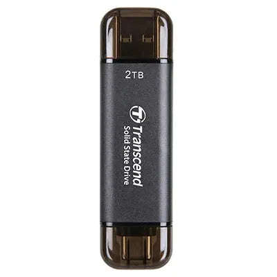 TRANSCEND 2 TB ESD310C USB3.2 TYPE A & C (USB 10Gbps) OTG COMPACT PORTABLE SSD  - Read 1050MB/s W...