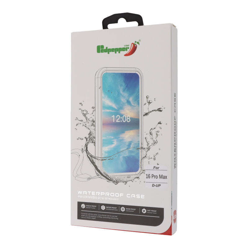Redpepper IP68 Waterproof Shockproof Case for iPhone 16 Pro Max Blue