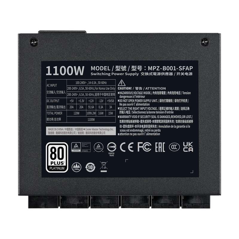 Cooler Master V SFX Platinum 1100W | Industry-leading SFX power supply