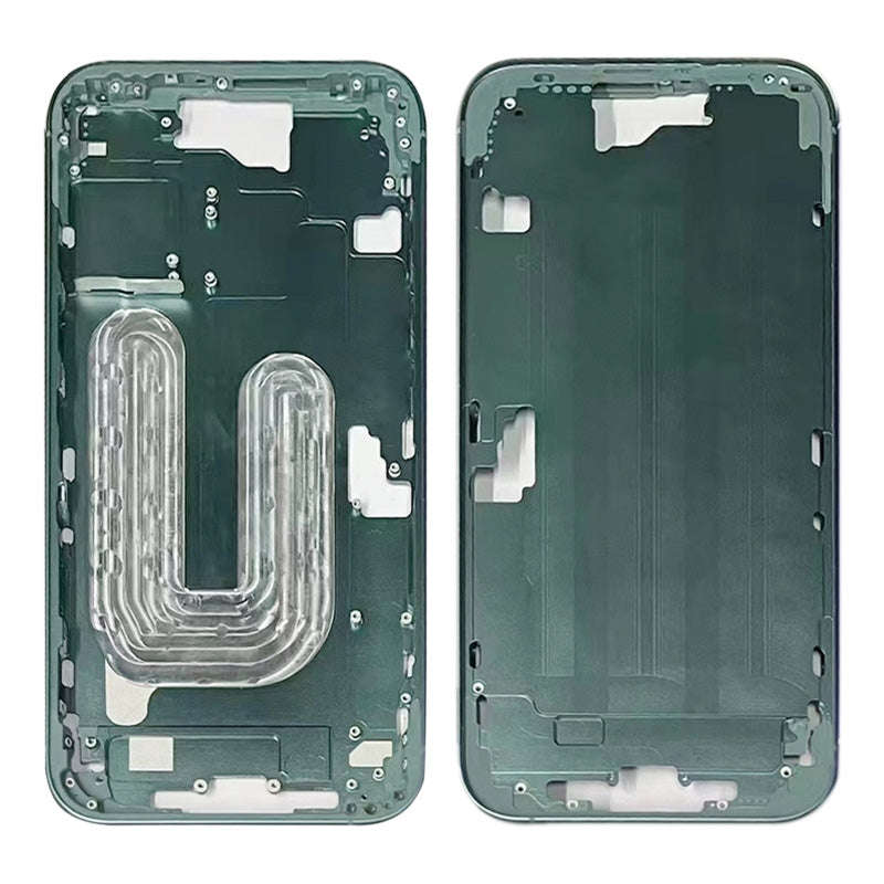 Middle Frame with Side Buttons + SIM Card Tray for iPhone 16 European Version Teal Ori R