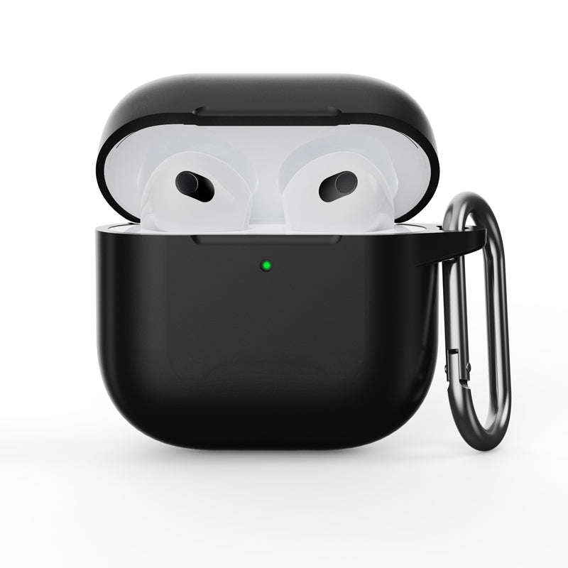 Anti-drop Dust-proof Silicone Conjoined Protective Case for Airpods 4 Black