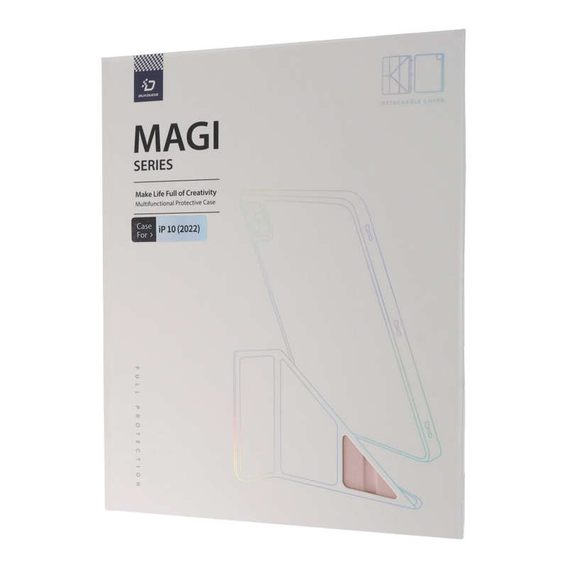 DUX DUCIS Magi Series Detachable Case with Pencil Holder for iPad 2022/10th Transparent Pink
