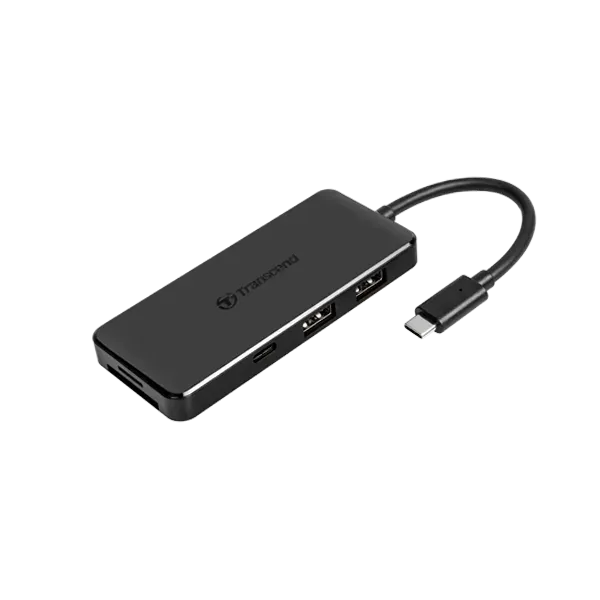 TRANSCEND TS-HUB5C USB Type C Hub 2 x USB 3.1 Gen 2 Type A; 1 x USB Type C port; 1 x USB Type C P...
