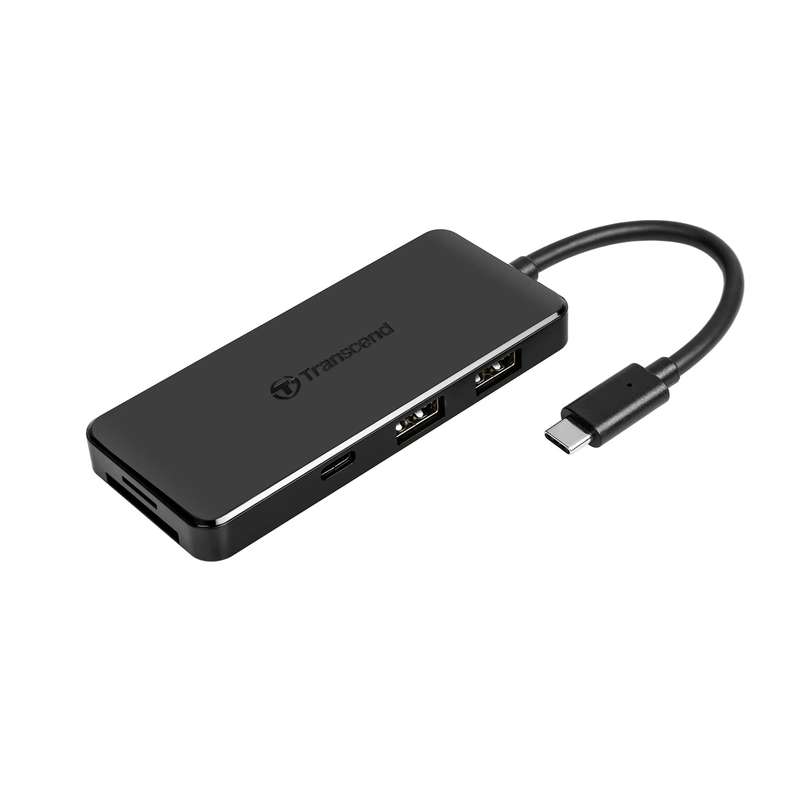 TRANSCEND TS-HUB5C USB Type C Hub 2 x USB 3.1 Gen 2 Type A; 1 x USB Type C port; 1 x USB Type C P...