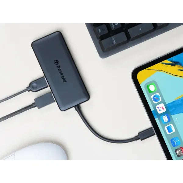 TRANSCEND TS-HUB5C USB Type C Hub 2 x USB 3.1 Gen 2 Type A; 1 x USB Type C port; 1 x USB Type C P...