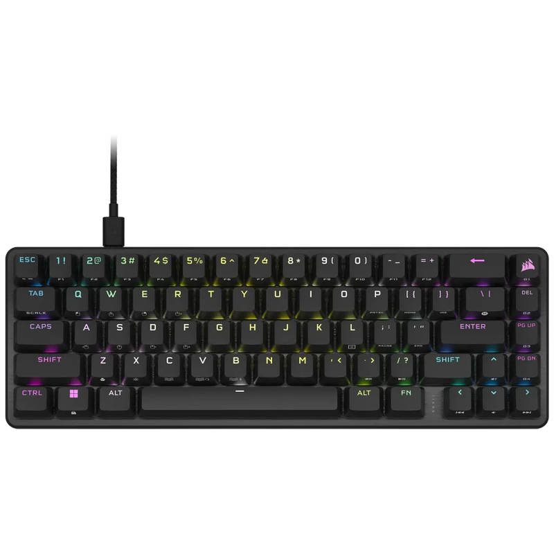 Corsair K65 PRO MINI RGB 65% Optical-Mechanical Gaming Keyboard - Corsair OPX switches - Black