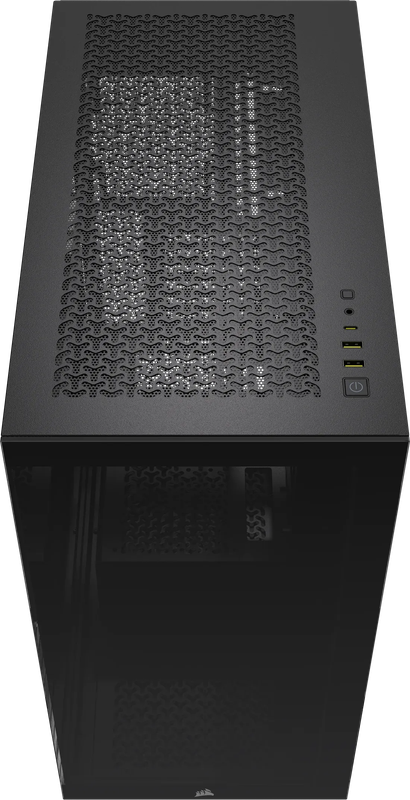 3500X Tempered Glass Black Mid-Tower PC Case; 2x 3.5'' |  2x 2.5'' Drive Bays; Up to 360mm Radiat...