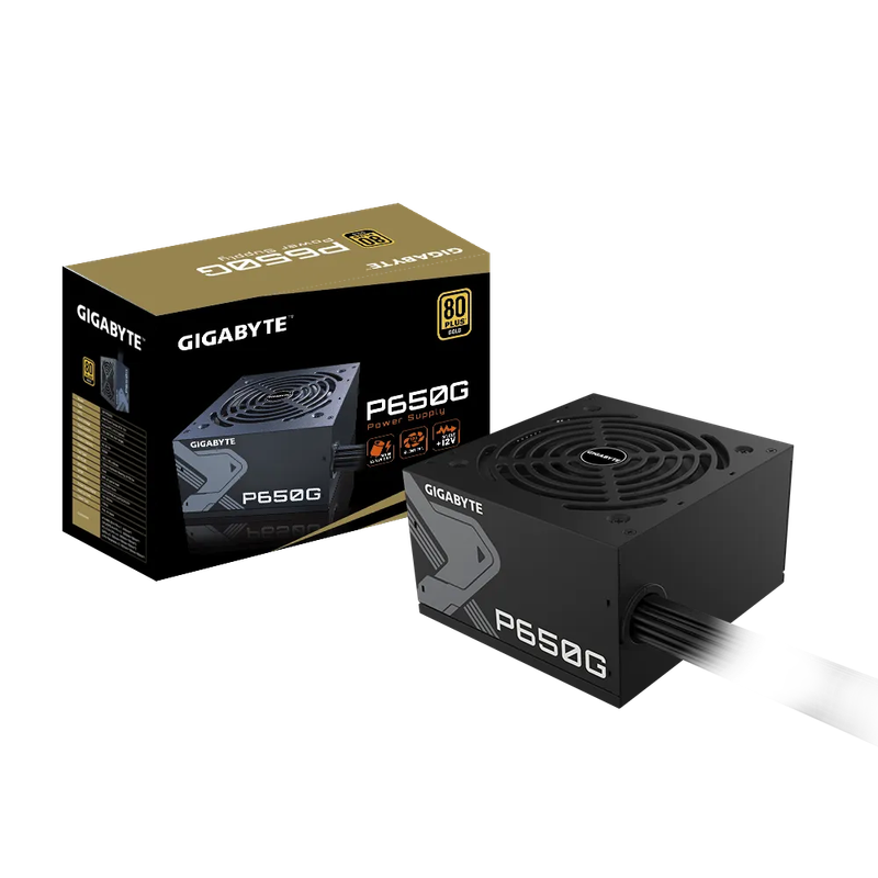 Gigabyte PSU P650B Gold Certified 650W - 3 Year Warranty; 24/20-pin x 1; CPU 4+4-pin x 1; PCI-E 6...