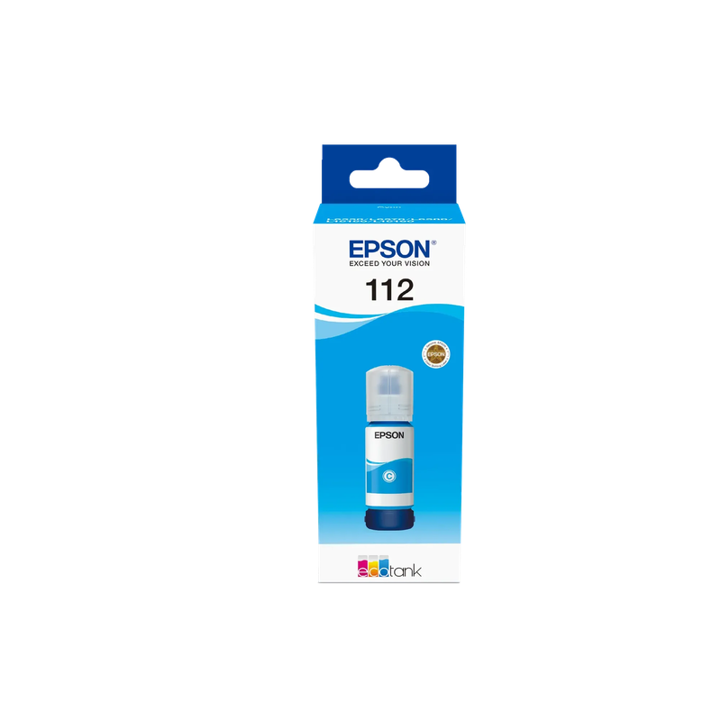 Epson 112 EcoTank Pigment Cyan ink bottle (70 ml)