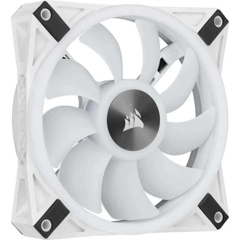 Corsair iCUE QL120 RGB 120mm PWM Triple Fan with Lighting Node CORE - White