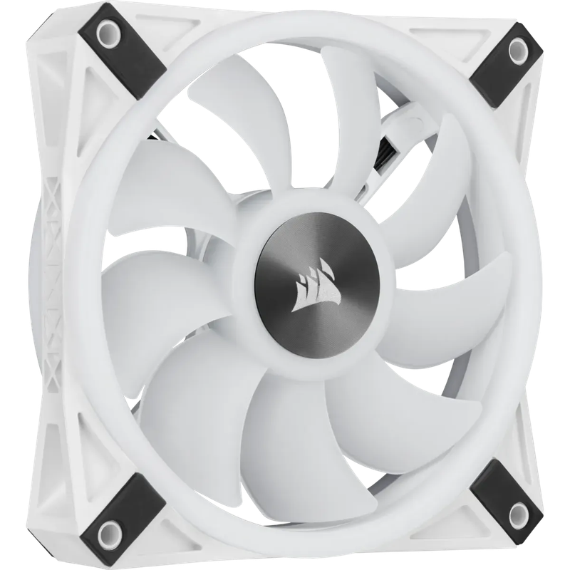 Corsair iCUE QL120 RGB 120mm PWM Triple Fan with Lighting Node CORE - White